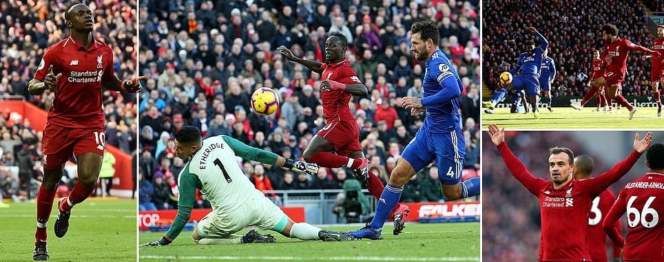 Liverpool nuk njeh rival në Premier League, Shaqiri shënon golë (VIDEO)