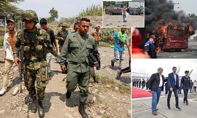 Spanja kundërshton ndërhyrjen ushtarake në Venezuelë, Guaido takon Mike Pence në Kolumbi