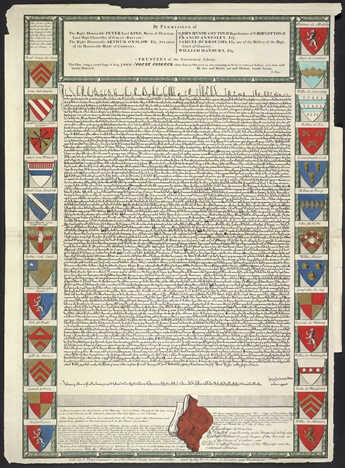 804 vitet e Magna Carta-s, dokumenti që për herë të parë bëri mbretin subjekt të ligjit  