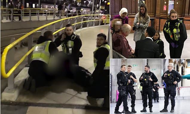 Tre persona janë therur me thikë në stacionin e trenit në Manchester, policia: Po trajtohet si sulm terrorist(VIDEO)