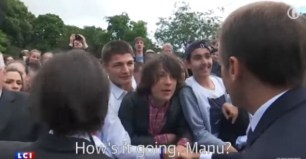 "Si po shkon, Manu", presidenti francez kritikon adoleshentin: Më thirr zoti President (VIDEO)