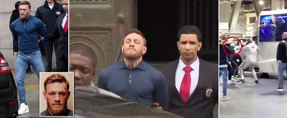 Sulmoi autobusin e rivalëve, boksieri Conor McGregor del para gjykatës në Bruklin (VIDEO)