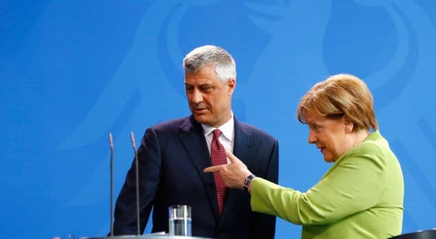 Thaçi takon Merkel në Berlin, flasin për bisedimet me Serbinë dhe jo për liberalizimin e vizave