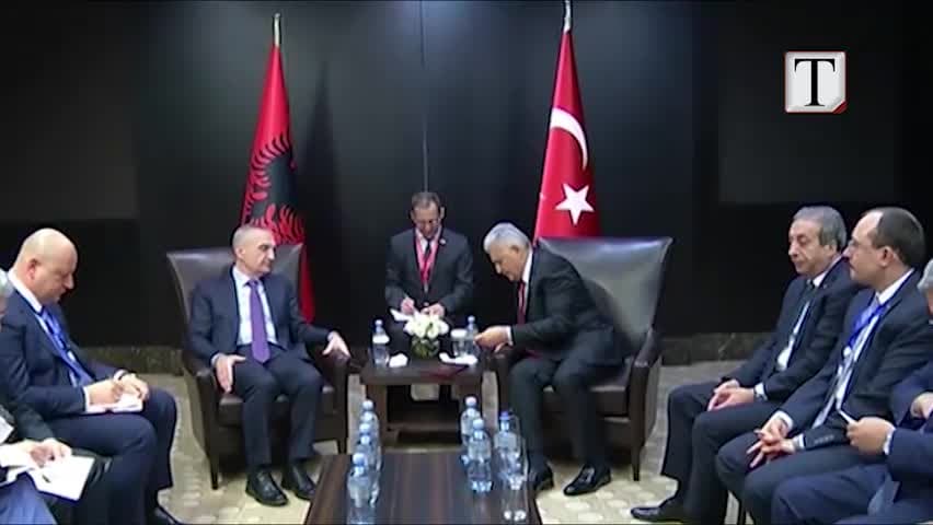 Meta në Baku, takim me kryeministrin turk Yildirim (VIDEO)