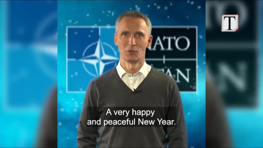 NATO e nis me shqipen urimin për Vitin e Ri (VIDEO)