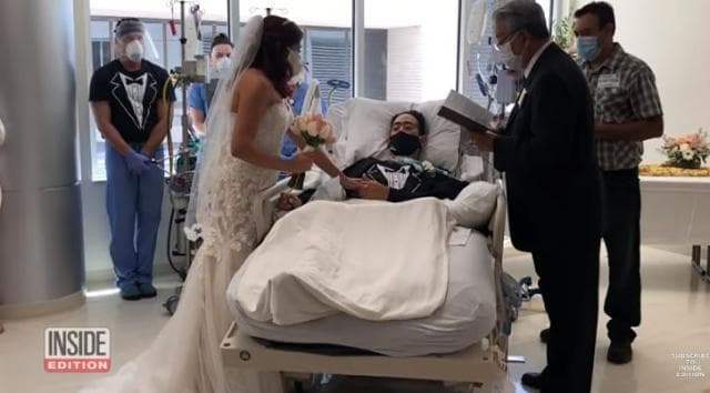   Dhëndri sëmuret me Covid-19 para dasmës, nusja i organizon ceremoninë në spital