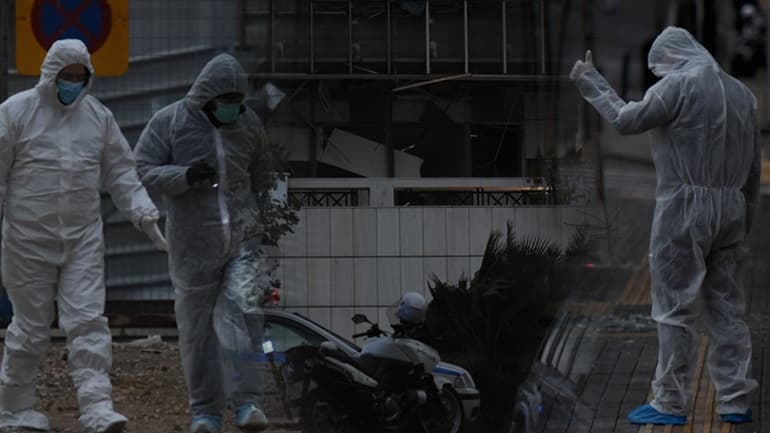 Bombë në shkallët e Gjykatës së Apelit në Athinë