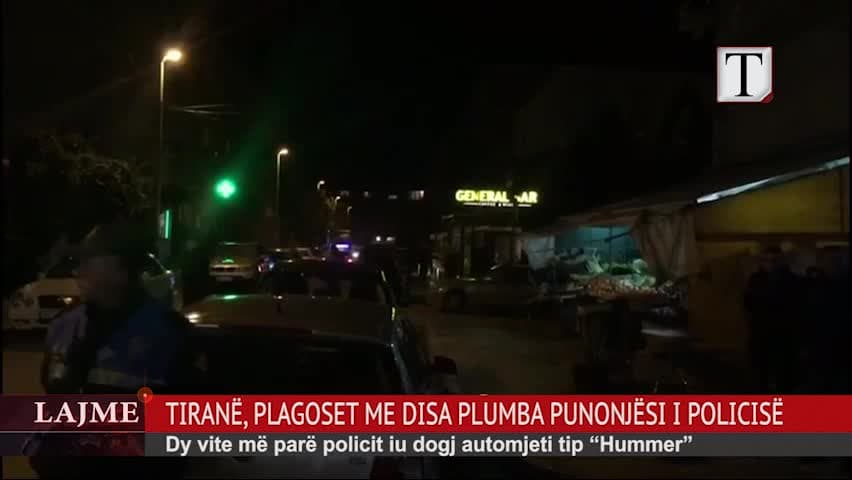 Tiranë, plagoset me disa plumba punonjësi i policisë (VIDEO)