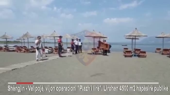 Lirohen 4500 m2 plazh në Shëngjin e Velipojë, procedohet drejtori i taksave në Lezhë dhe 6 biznesmenë