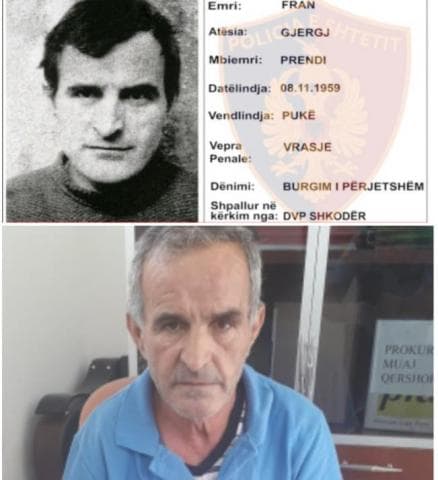 Në kërkim ndërkombëtar për vrasjen në Pukë/ Arrestohet pas tre dekadash Fran Prendi