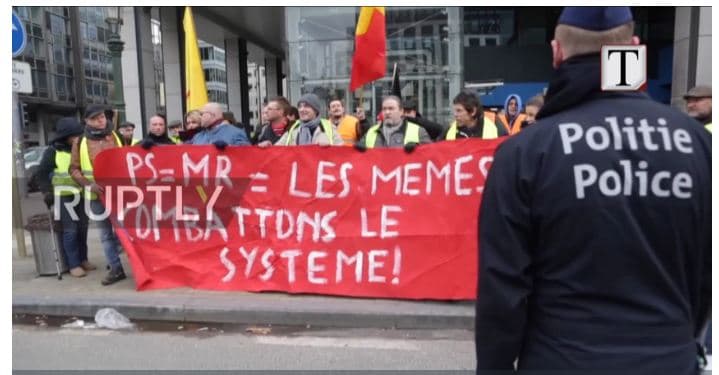 Bruksel, protesta kundër paktit të migracionit (VIDEO)