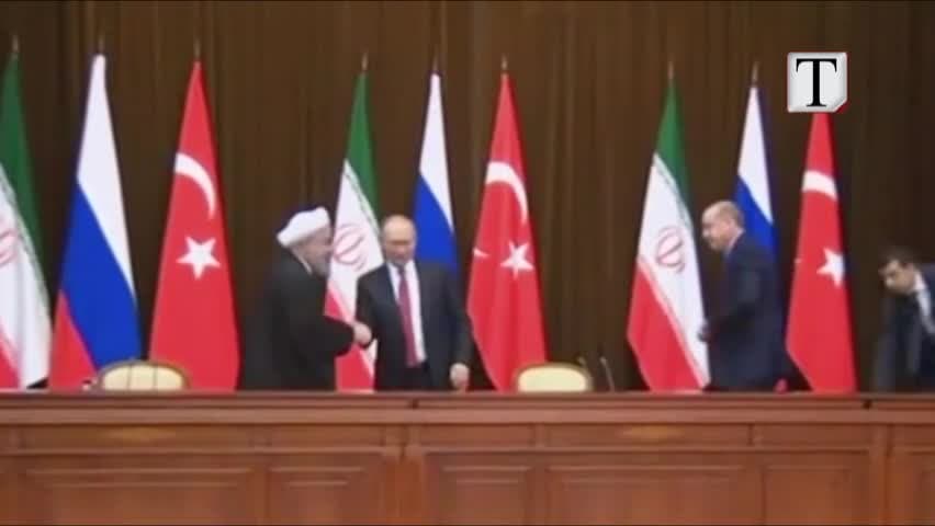 Putin në Turqi, takim me Erdoganin dhe Rouhanin (VIDEO)