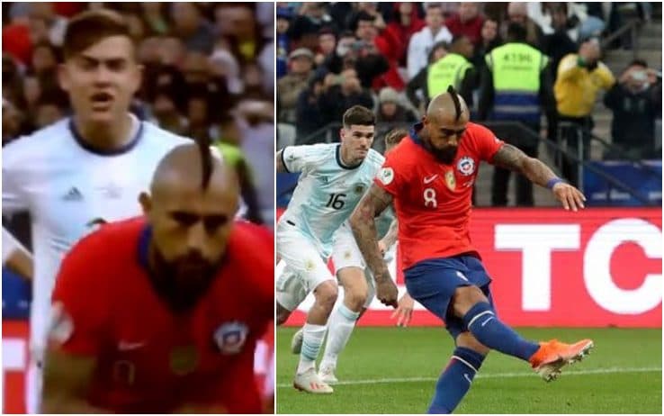Argjentinë-Kili/ Dybala përpiqet të shpërqendrojë Vidalin duke e quajtur "quiricocho" (VIDEO)
