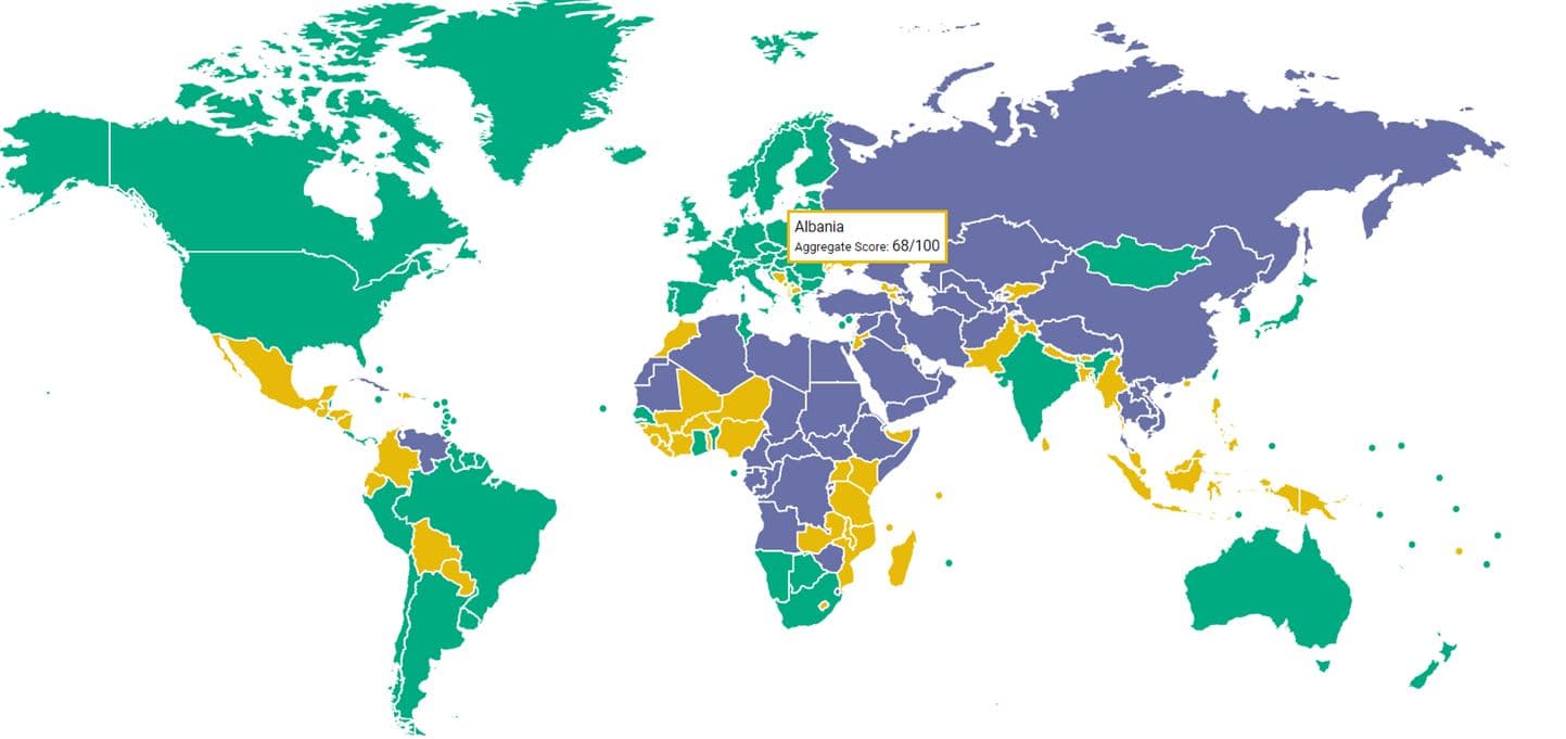 Raporti i Freedom House: Shqipëria, pjesërisht e lirë