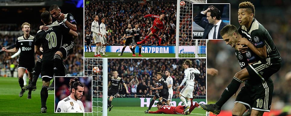 "Adios" Champions, Ajaksi shkatërron Realin në “Santiago Bernabeu”, fiton dhe Tottenham (VIDEO)