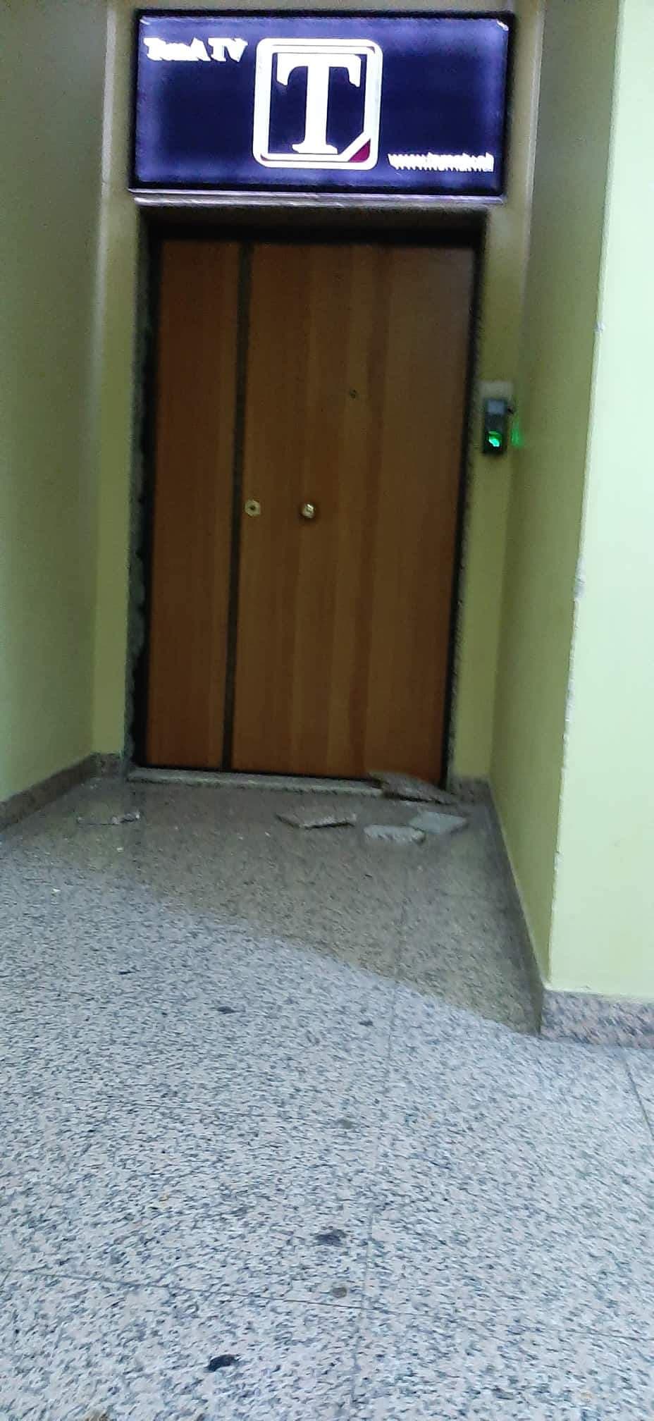 Tërmeti, dëme në mjediset e Tema TV
