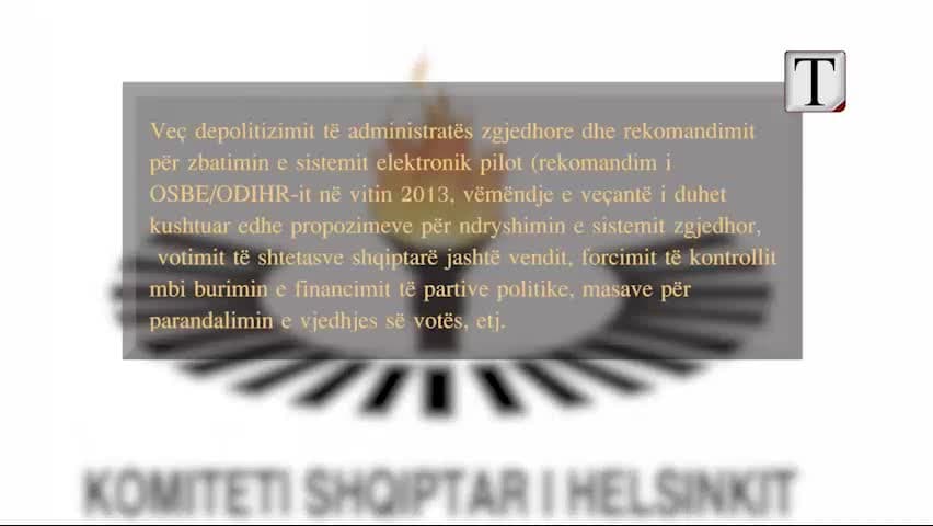 Reforma zgjedhore, Komiteti Shqiptar i Helsinkit: E vonuar (VIDEO)