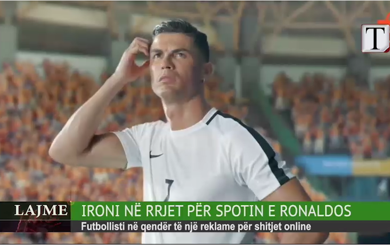 Ironi në rrjet për spotin e Ronaldos (VIDEO)