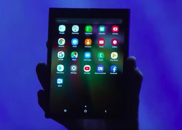 Samsung prezanton smartfonin që paloset
