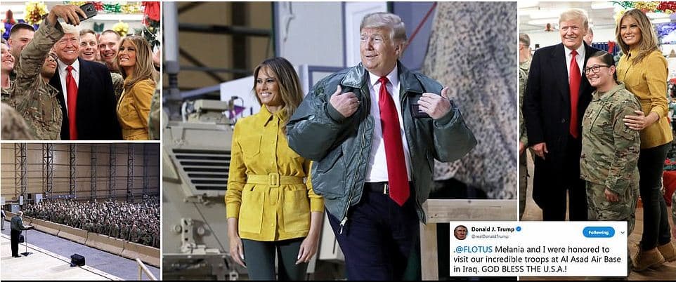 Trump vizitë surprizë forcave ushtarake në Irak: ISIS është pothuajse i mundur