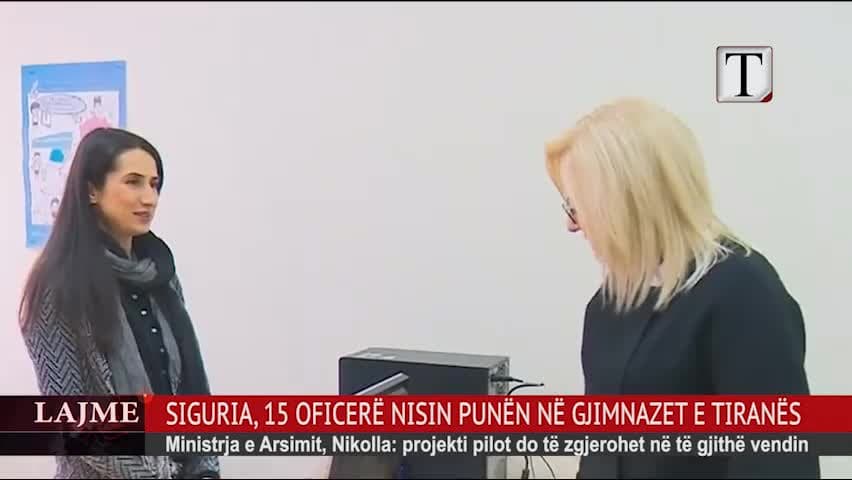 Siguria, 15 oficerë nisin punën në gjimnazet e Tiranës (VIDEO)