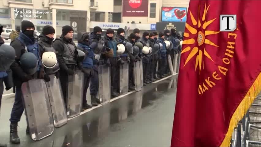 Protesta kundër ndryshimeve Kushtetuese në Maqedoni (VIDEO)