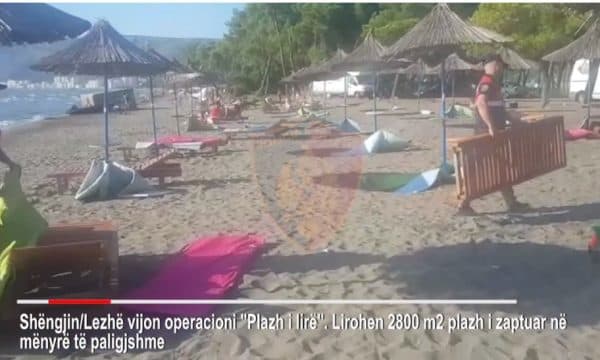 Lirohen 2800 m2 plazh i zaptuar në Shëngjin, nën hetim 7 biznesmenë