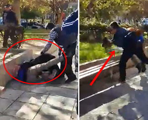Taksistët shqiptarë lënë nam, sherr me shkelma e grushte në mes të Selanikut (VIDEO)