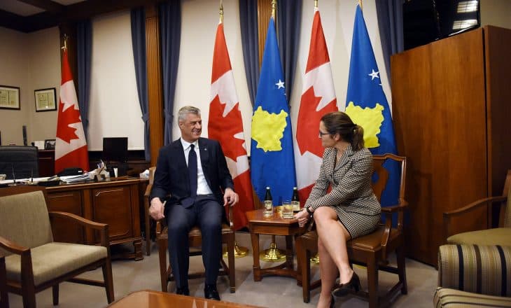 Presidenti Thaçi në Kanada flet për të ardhmen e Kosovës në NATO dhe BE