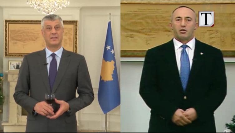 Kosovë, Thaçi dhe Haradinaj urojnë qytetarët për Vitin e Ri (VIDEO)