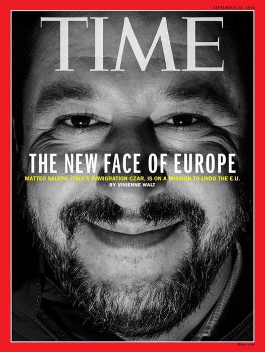 “Time”: Salvini, fytyra e re e Europës