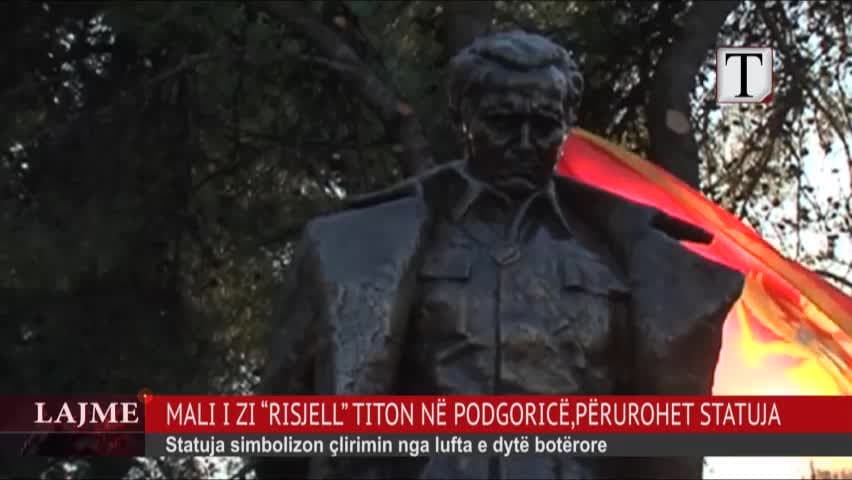 Mali i Zi “risjell” titon në Podgoricë, përurohet statuja (VIDEO) 