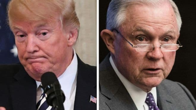 Trump i kërkon Jeff Sessions që t'i japë fund "tani" investigimit të Muellerit për përfshirjen e Rusisë në zgjedhje