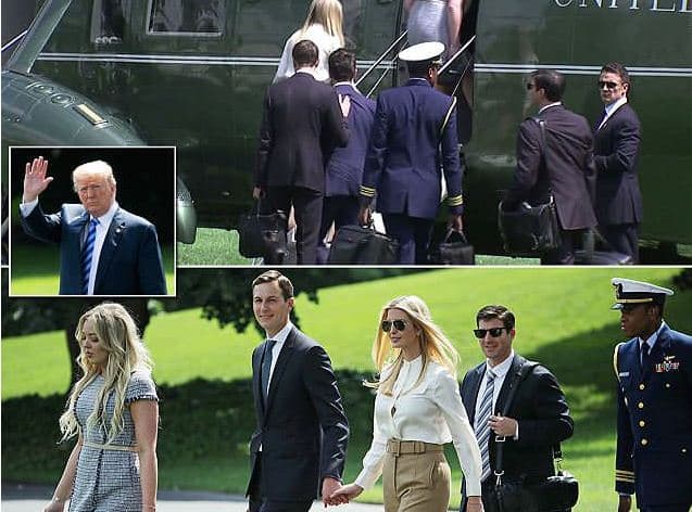 Presidenti Trump kalon fundjavën me Don Jr, Ivanka, Jared dhe Tiffany, por pa Melania-n