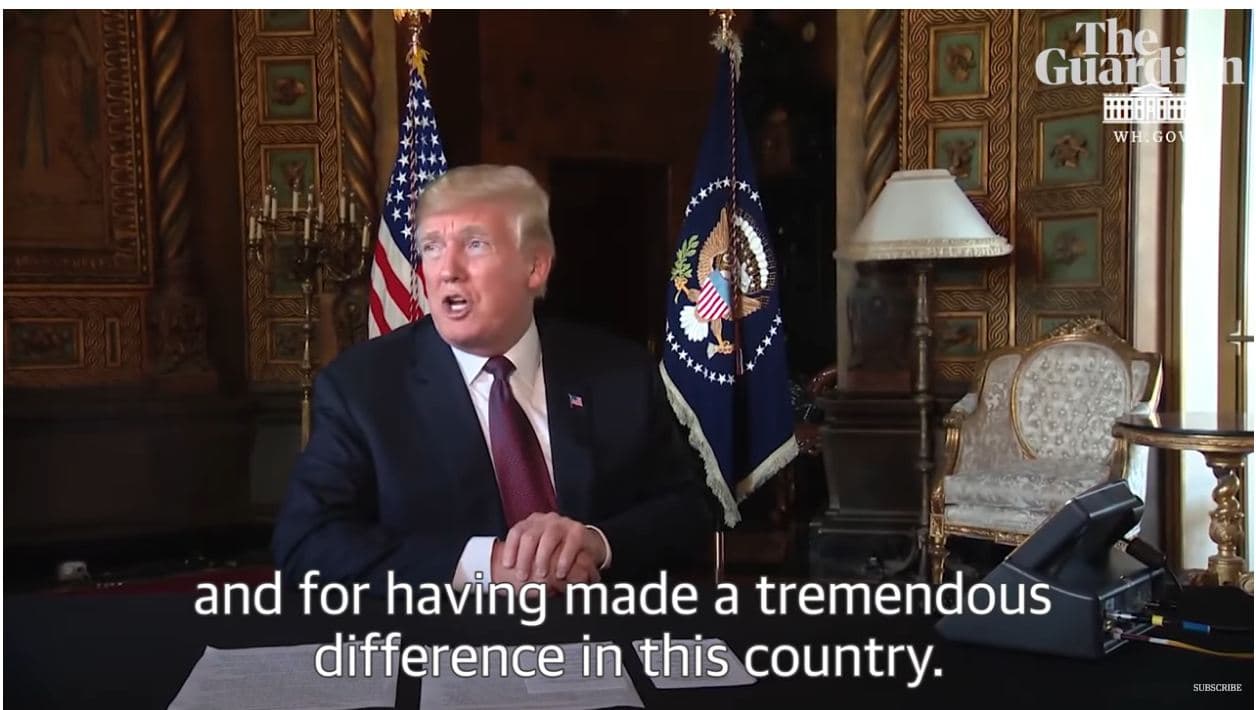 Trump falënderon veten: Kam bërë ndryshim të jashtëzakonshëm në Amerikë (VIDEO)