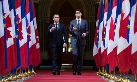 Macron i bën thirrje anëtarëve të G7 që të përballen me politikat tregtare të Trump