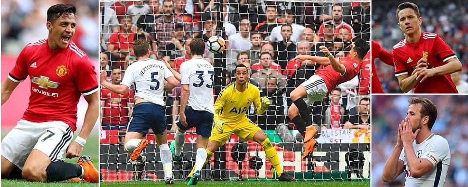 Sanchez e Herrera "përmbysin" Tottenham dhe kalojnë Manchester United në finalen e FA Cup 