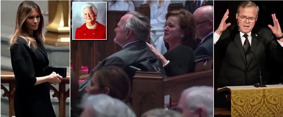 SHBA, i jepet lamtumira ish-zonjës së parë Barbara Bush, 1.500 njerëz marrin pjesë në funeral