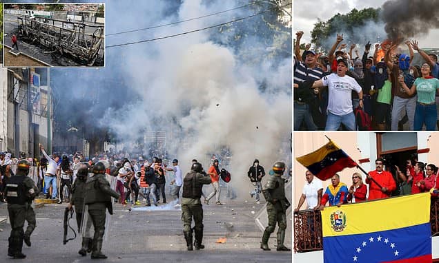 Juan Guaidó udhëheq protestat mbarëkombëtare duke i bërë presion Maduros të largohet nga zyra 
