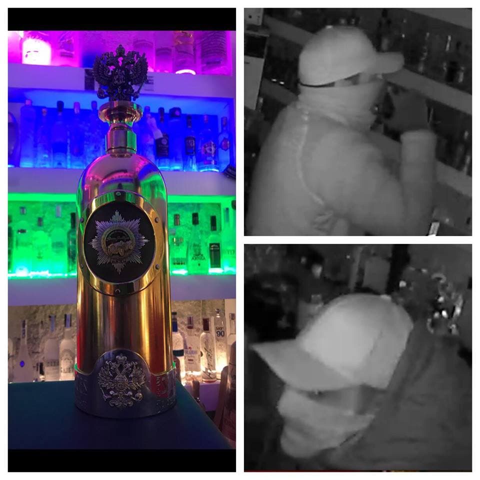 Momenti kur hajduti vjedh shishen e Vodkës 1.3 milionë dollarë (VIDIO+FOTO)