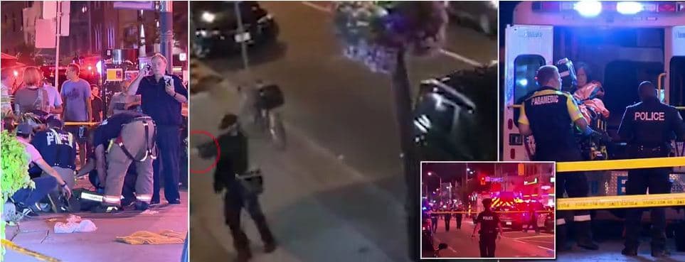 Ky është momenti kur personi i veshur me të zeza qëllon mbi turmën në Toronto (VIDEO)
