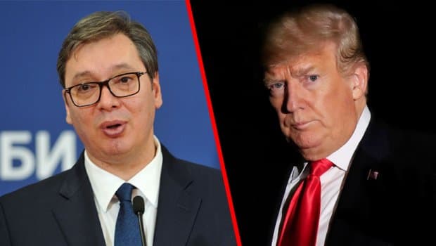 Vuçiç uron për ditëlindje Trumpin, i kërkon ndihmë për të shfuqizuar taksën me Kosovën