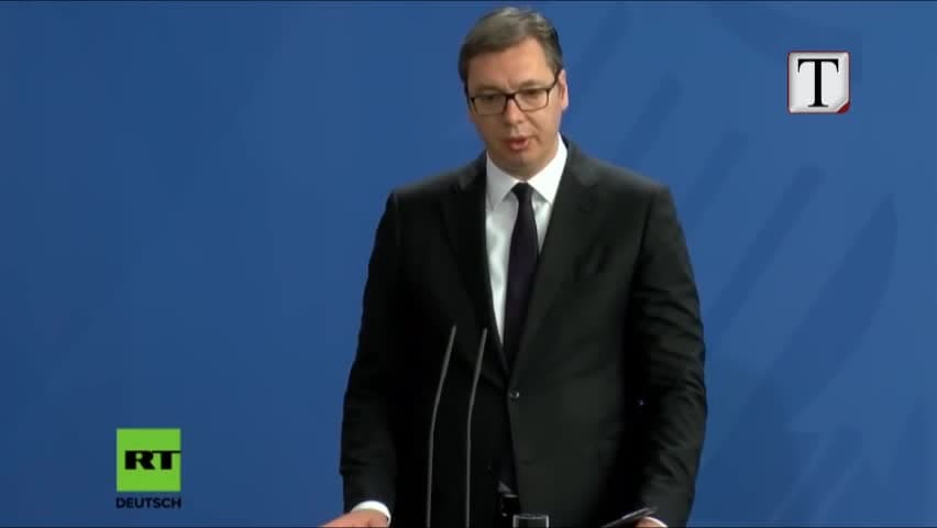 Takimi me Merkel, Vuçiç: Zgjidhja e Kosovës, s’do jetë e lehtë (VIDEO)