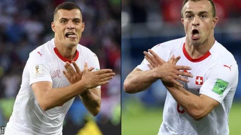 "Shqiponja", FIFA nis hetimet për festimet e golave ndaj Xhakës dhe Shaqirit