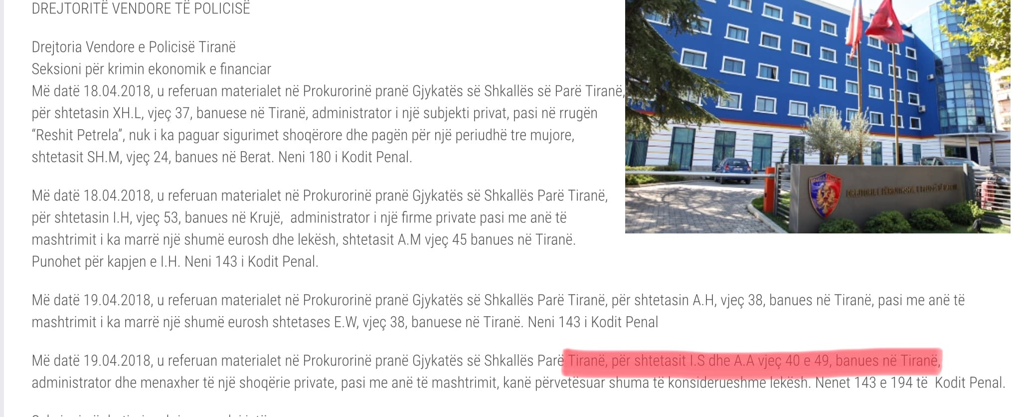 Pse e fshehu Policia dhe Ministria e Brendshme kallëzimin penal dhe shpalljen në kërkim të menaxherit të kompanisë “Gulf?