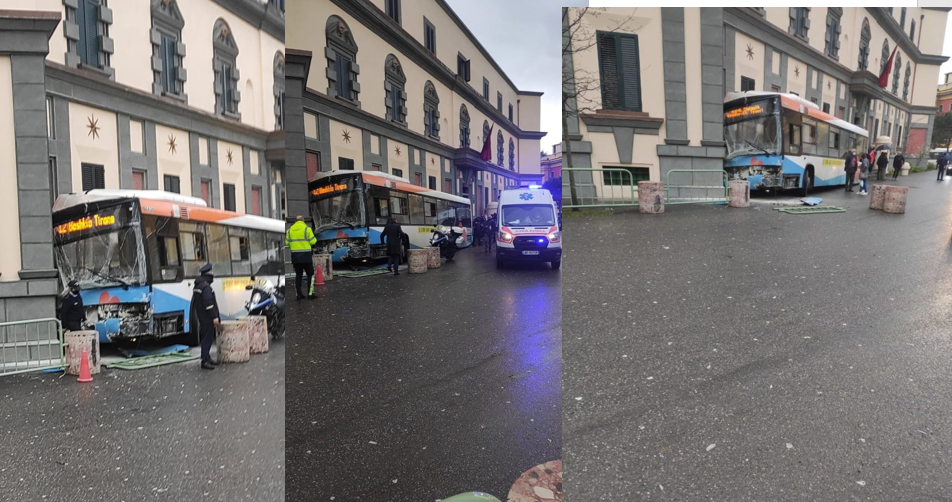 Aksidentohet urbani në Tiranë, plagosen 4 pasagjerë, përfundojnë në spital