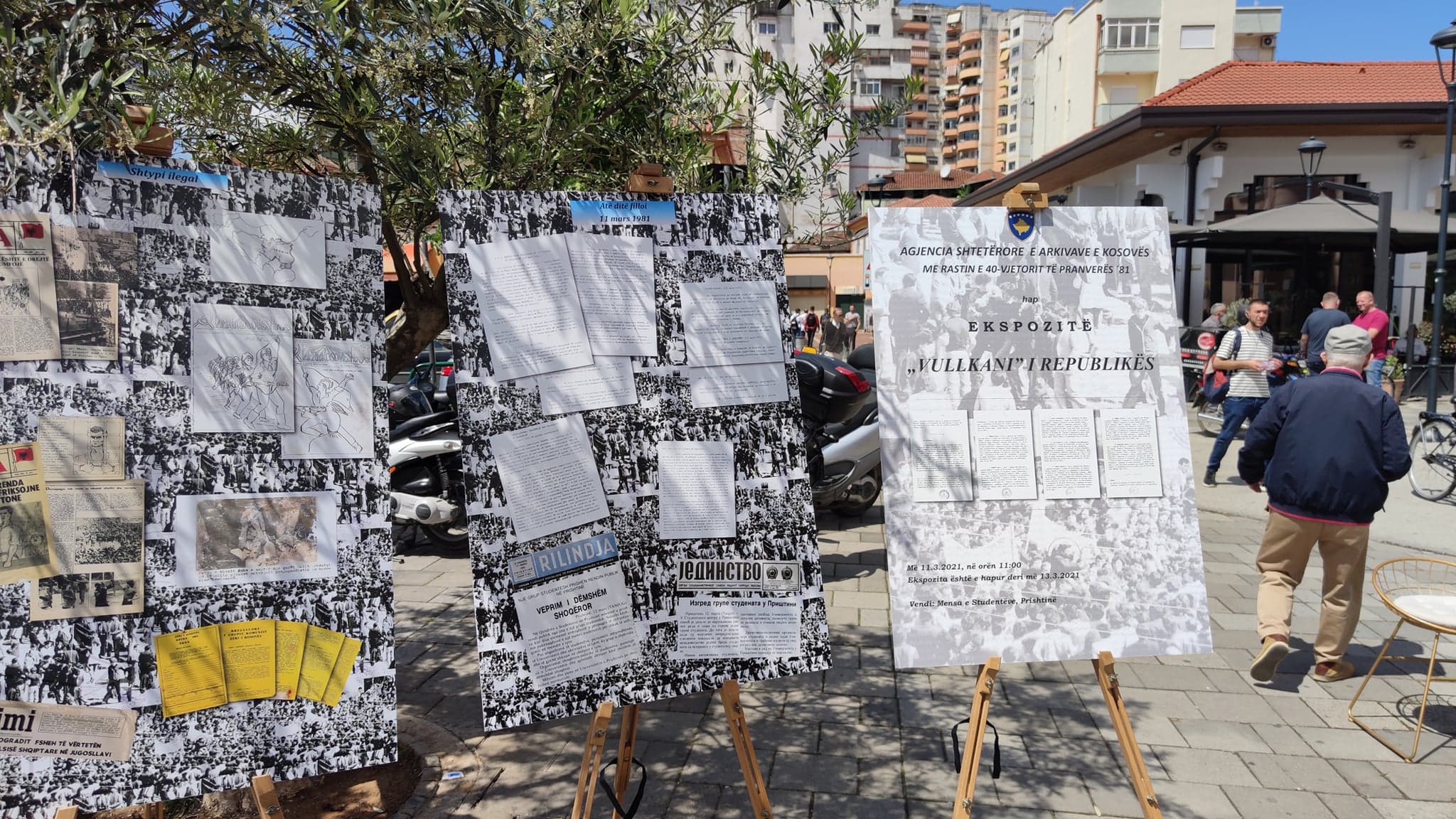 Çelet në Tiranë ekspozita në kuadër të 40-vjetorit të demonstratave të Prishtinës