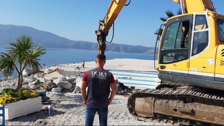 Nis sot nga Ksamili dhe Velipoja operacioni për shembjen e ndërtimeve pa leje (VIDEO)