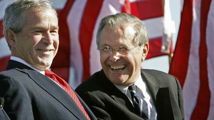 George Bush reagon pas vdekjes së Donald Rumsfeld: Njeri me zemër të madhe