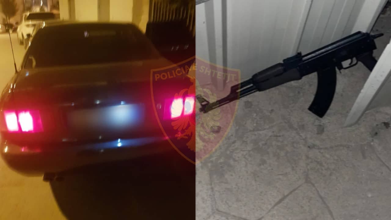 I dehur në makinë, i riu nga Shijaku arrestohet pasi qëlloi me automatik në ajër